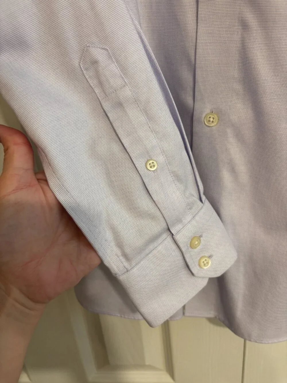 Banana Republic Button Down Dress Shirt Non-Iron Slim Fit 100% Cotton Men's M